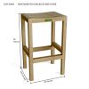 New Montego Backless Bar Chair