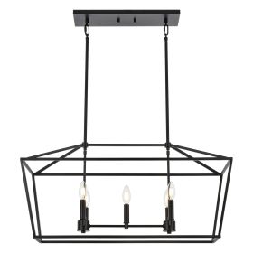 5-Light Kitchen Island Lighting Linear Traditional Classic Chandeliers (Numbers of Light: 5-Light)